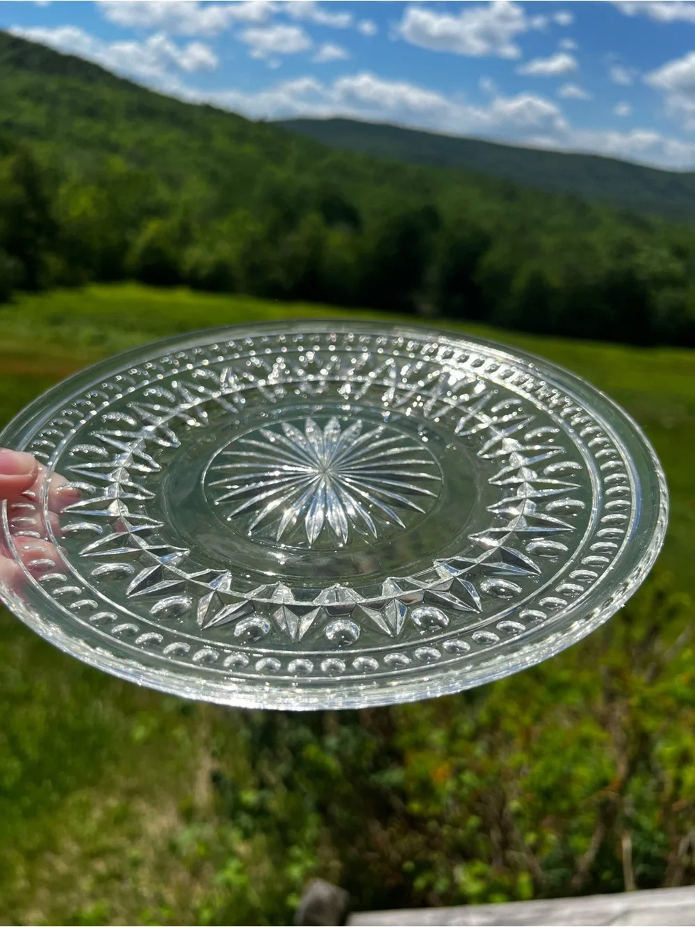 Vintage Indiana Glass Park Lane Lunch/ Salad Plates (set of 6) MCM